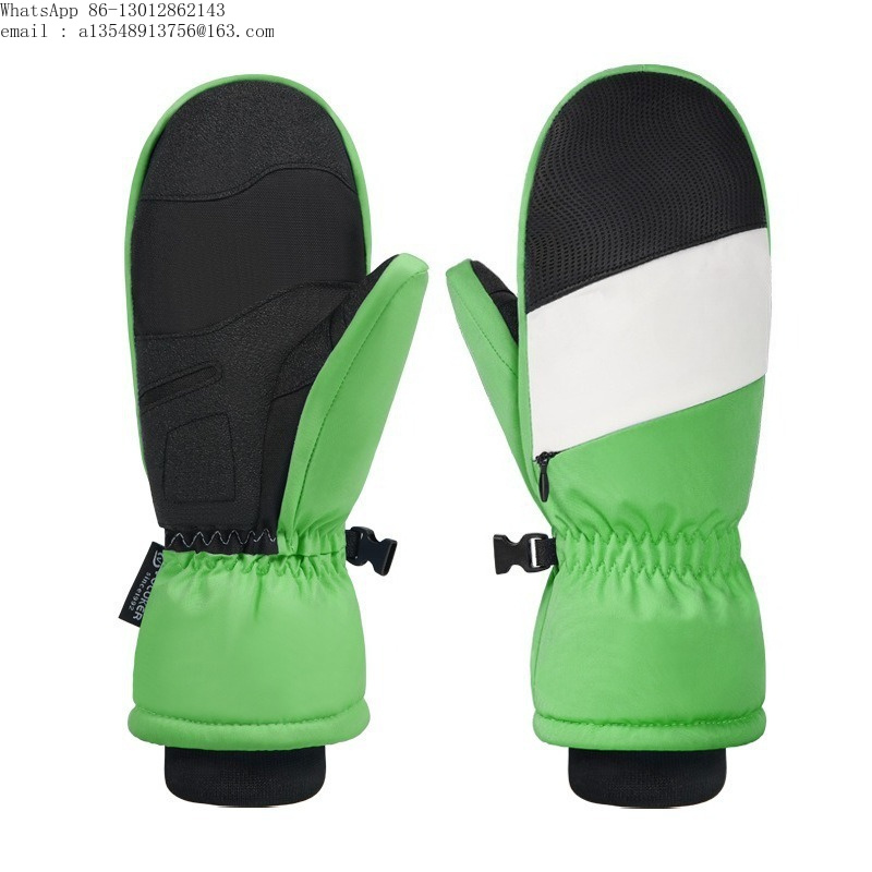 Ski Glove Waterproof - Sarung tangan ski fleece tebal, modis,