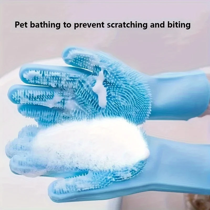 Rubber Glove Cleaning - Sarung Tangan Pembersih Perawatan Hewan Peliharaan,