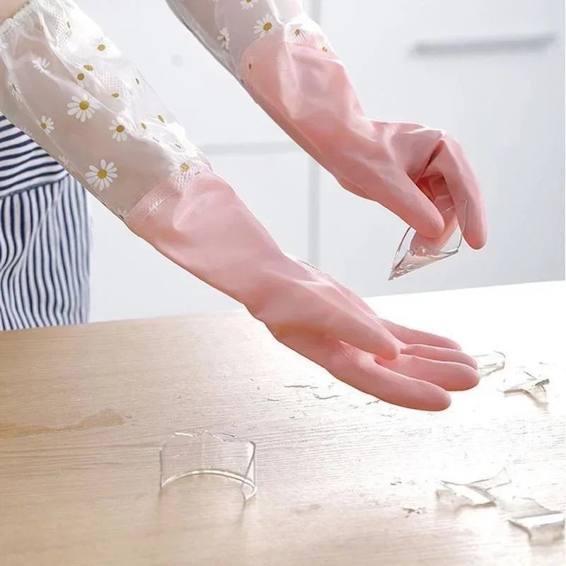 Sarung Tangan Karet Lengan Pan - Rubber Glove Cleaning ulasan dan harga