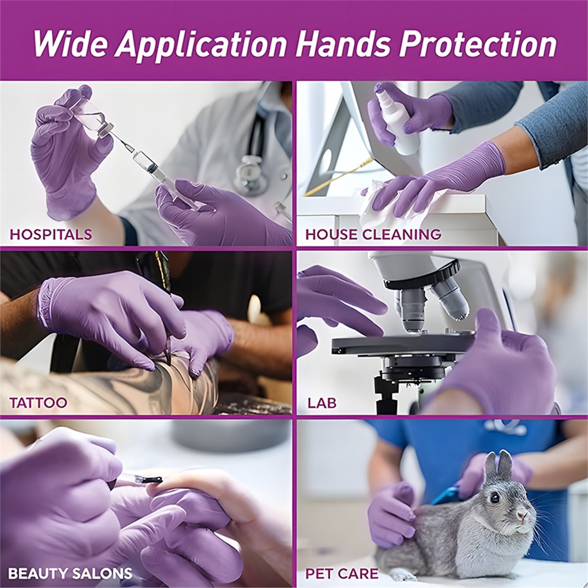A78I 100pcs Sarung Tangan Nitr - Exam Glove Nitrile ulasan dan harga